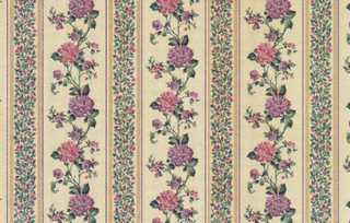 Dollhouse Miniature Wallpaper, Kismet Stripe (Violet)